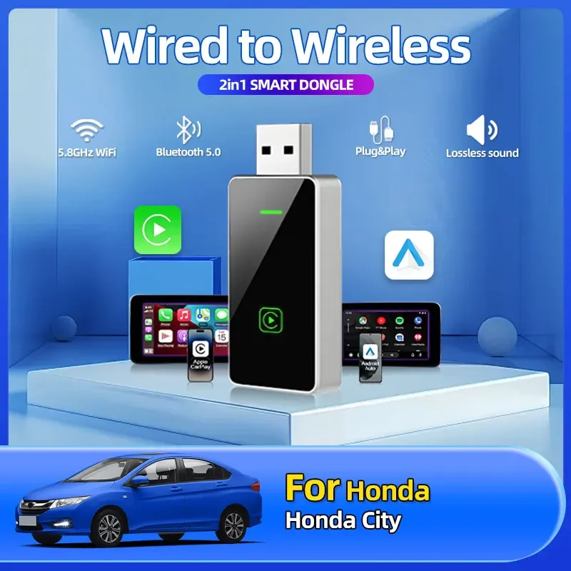 2025 Fashion New 2in1 Wireless CarPlay Android Auto Adapter USB Smart Mini Box Plug And Play Car Accessories For Honda City
2025 Fashion New 2in1 Wireless CarPlay Android Auto Adapter USB Smart Mini Box Plug And Play Car Accessories For Honda City