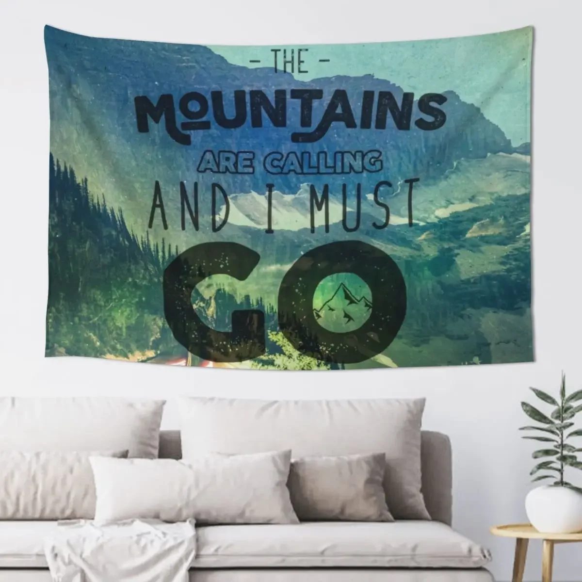 Forest Mountains Wanderlust Adventure Quote - The Mountains are Calling and I Must Go Tapestry Home Decoration Tapestry
Forest Mountains Wanderlust Adventure Quote - The Mountains are Calling and I Must Go Tapestry Home Decoration Tapestry