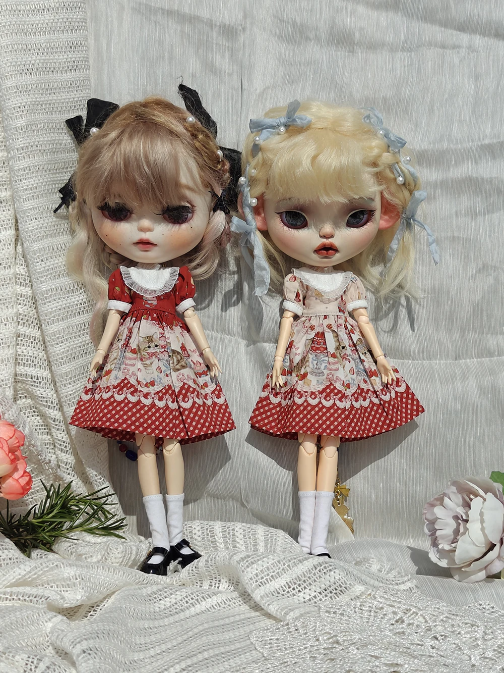 Blythe dolls Clothes Cute strawberry cake cat dress simple suit for Ymy Licca Azones Ob22 24 27 YMY Doll Accessories
Blythe dolls Clothes Cute strawberry cake cat dress simple suit for Ymy Licca Azones Ob22 24 27 YMY Doll Accessories