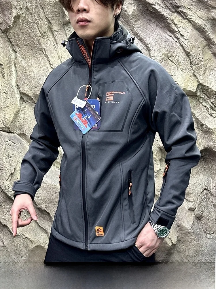 Nordic High-End Outdoor Men's Fce-Lined Soft ell Jaet Autumn Winter Coat Zipper Closure Hooded Stand Fit Polyester ...
Nordic High-End Outdoor Men's Fce-Lined Soft ell Jaet Autumn Winter Coat Zipper Closure Hooded Stand Fit Polyester ...