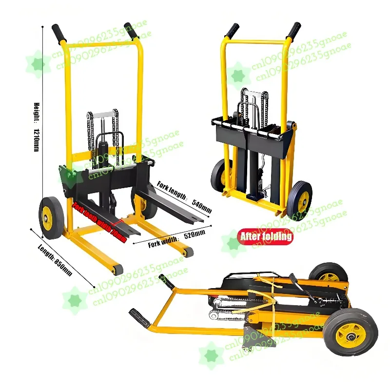 for Mi-ni 200kg load-bearing forklift, portable manual handling stacker, li-ght and small househol li-ft truck, hydraulic
for Mi-ni 200kg load-bearing forklift, portable manual handling stacker, li-ght and small househol li-ft truck, hydraulic