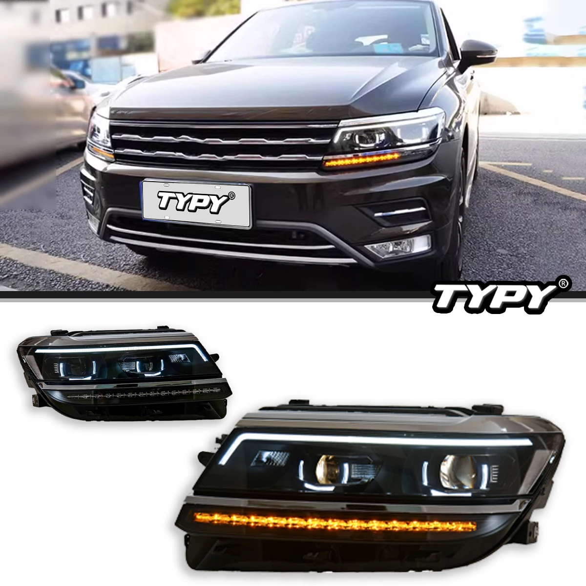 TYPY Car Lights For VW Tiguan Headlight 2017-2021 LED Projetor head Lamp Daytime Running Light Automotive Accessories
TYPY Car Lights For VW Tiguan Headlight 2017-2021 LED Projetor head Lamp Daytime Running Light Automotive Accessories