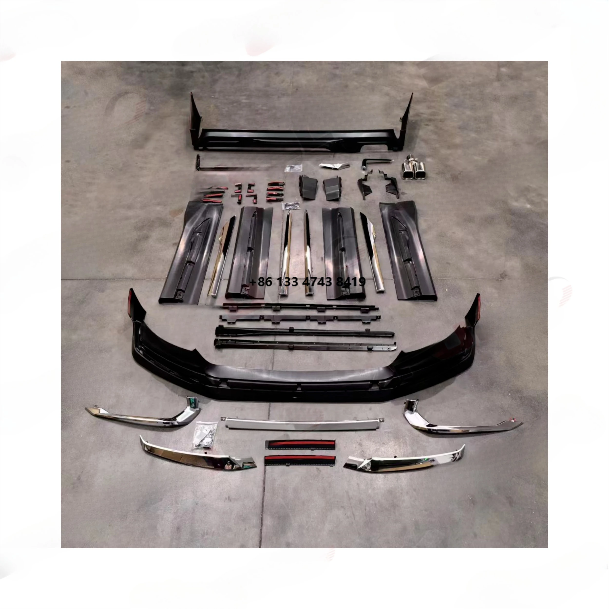 Body Kit for 40 Series Small Kit Front Lip Rear Diffuser Single Tube with Side Skirt
Body Kit for 40 Series Small Kit Front Lip Rear Diffuser Single Tube with Side Skirt