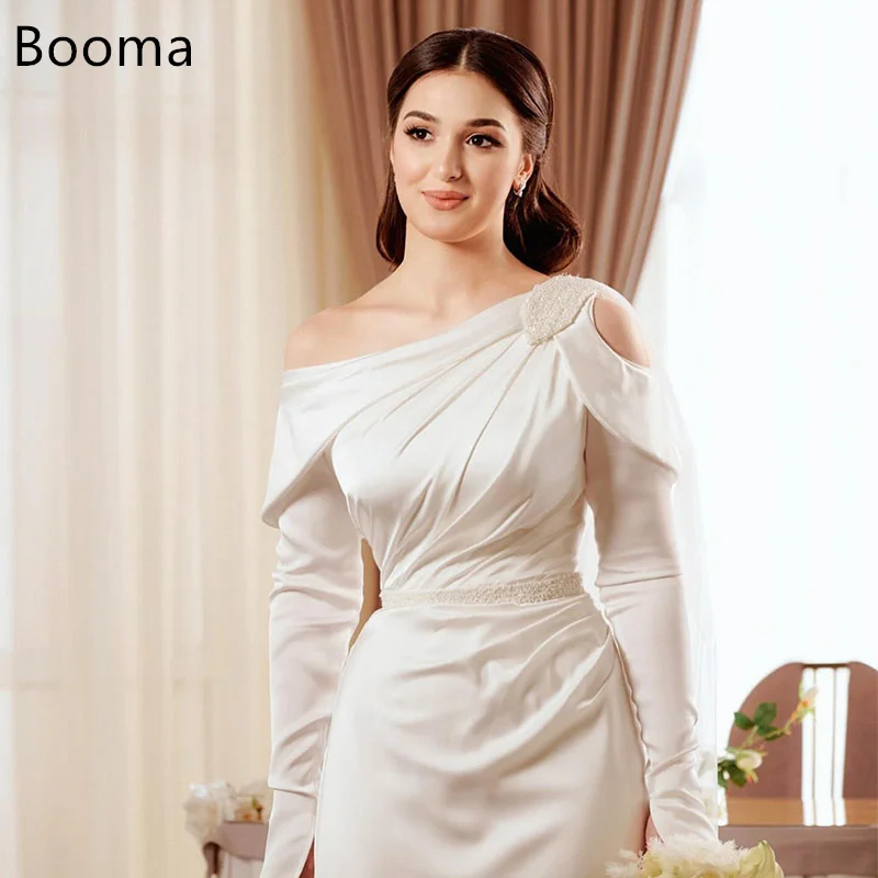 Booma Mermaid Simple Off The Shoulder Wedding Dresses Satin Floor-Length Full SleeveBrides Gown Customize 2025
Booma Mermaid Simple Off The Shoulder Wedding Dresses Satin Floor-Length Full SleeveBrides Gown Customize 2025
