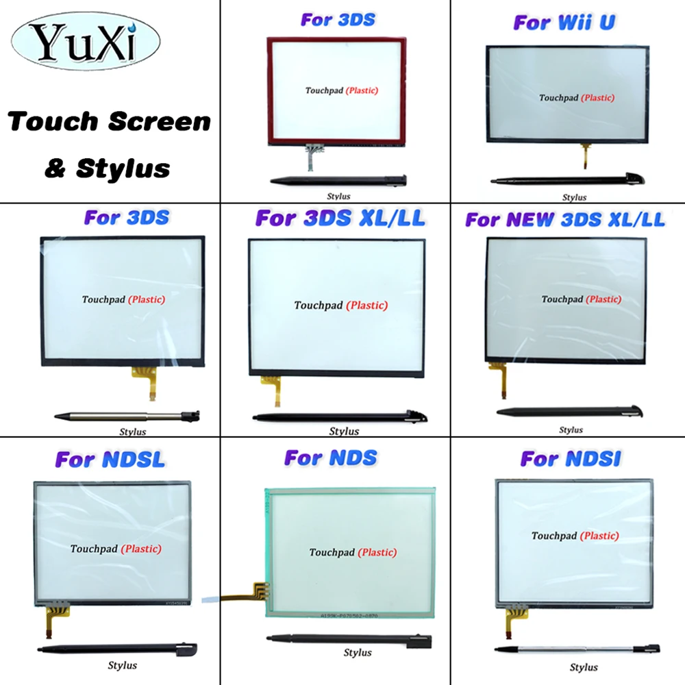 1Set LCD Touch Screen Digitizer Panel With Stylus For NEW 3DS XL LL Protector Lens Replacement For Wii U For NDSL NDSI
1Set LCD Touch Screen Digitizer Panel With Stylus For NEW 3DS XL LL Protector Lens Replacement For Wii U For NDSL NDSI