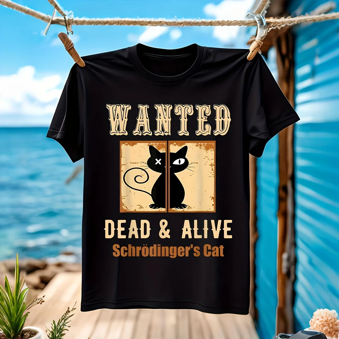 Мужская футболка Wanted Dead & Alive Schrodinger's Cat, 100% хлопок, повседневная, дышащая, удобная, для занятий спортом, широкий размер, ряд c
Мужская футболка Wanted Dead & Alive Schrodinger's Cat, 100% хлопок, повседневная, дышащая, удобная, для занятий спортом, широкий размер, ряд c
