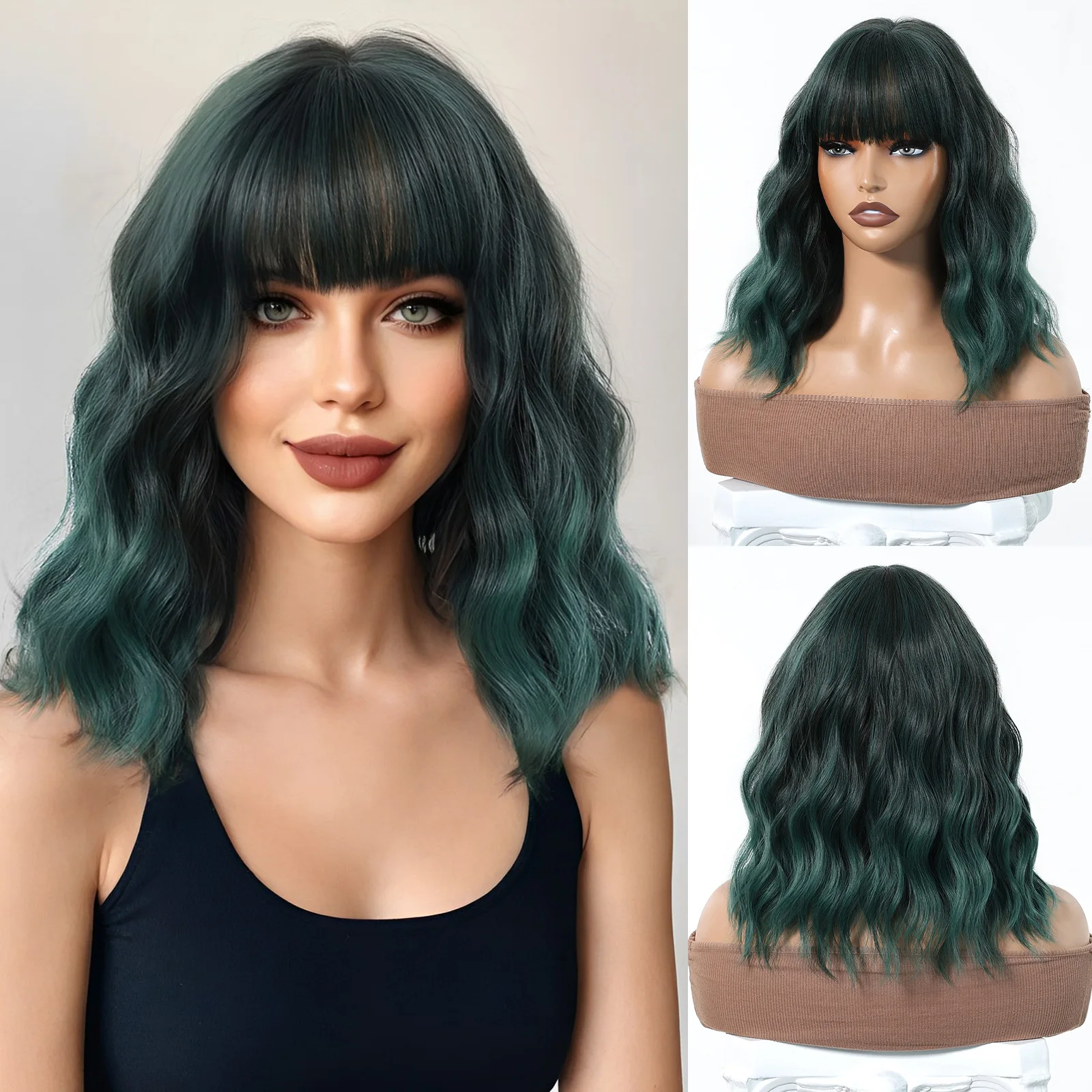 European and American wigs, women's short hair, small curls, daily age reduction
European and American wigs, women's short hair, small curls, daily age reduction
