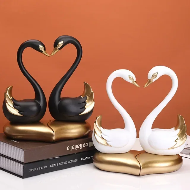 Nordic Wedding Gift Loving Couple Swan Resin Ornaments Club Coffee Table Figurines Crafts Home room Desktop Sculpture Decoration
Nordic Wedding Gift Loving Couple Swan Resin Ornaments Club Coffee Table Figurines Crafts Home room Desktop Sculpture Decoration