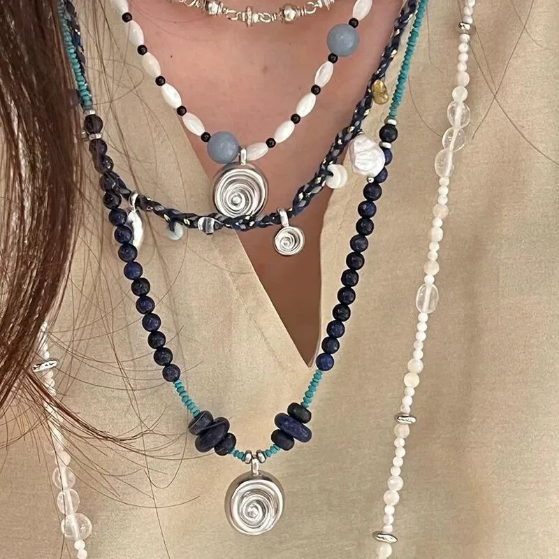 Summer New High-end Light Luxury Shoal Bead Necklace Jewelry Simple and Versatile Pendant Collarbone Chain Fritillary Neck Chain
Summer New High-end Light Luxury Shoal Bead Necklace Jewelry Simple and Versatile Pendant Collarbone Chain Fritillary Neck Chain