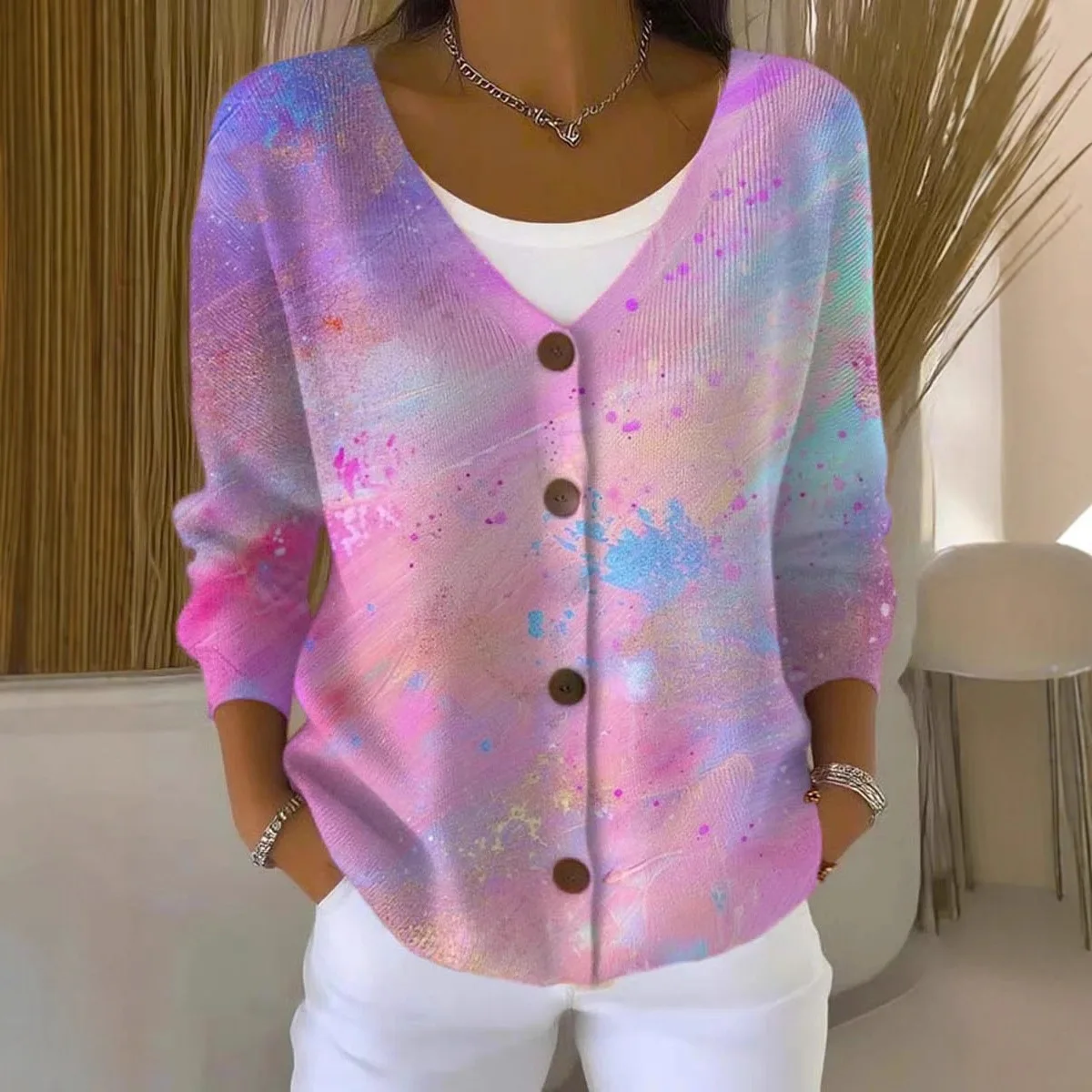 Embroidered Cardigan Floral Button Patterned Cardigan Relaxed Casual Oversized Cardigan Open Front Comfortable Cardigan
Embroidered Cardigan Floral Button Patterned Cardigan Relaxed Casual Oversized Cardigan Open Front Comfortable Cardigan