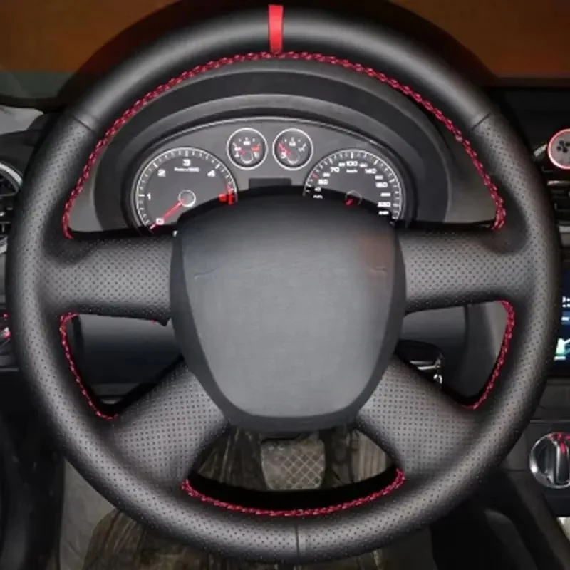 Hand-stitched Black Leather DIY Car Steering Wheel Cover For Audi Old A4 B7 B8 A6 C6 2004-2011 Q7 2005-2011 Q5 2008-2012
Hand-stitched Black Leather DIY Car Steering Wheel Cover For Audi Old A4 B7 B8 A6 C6 2004-2011 Q7 2005-2011 Q5 2008-2012