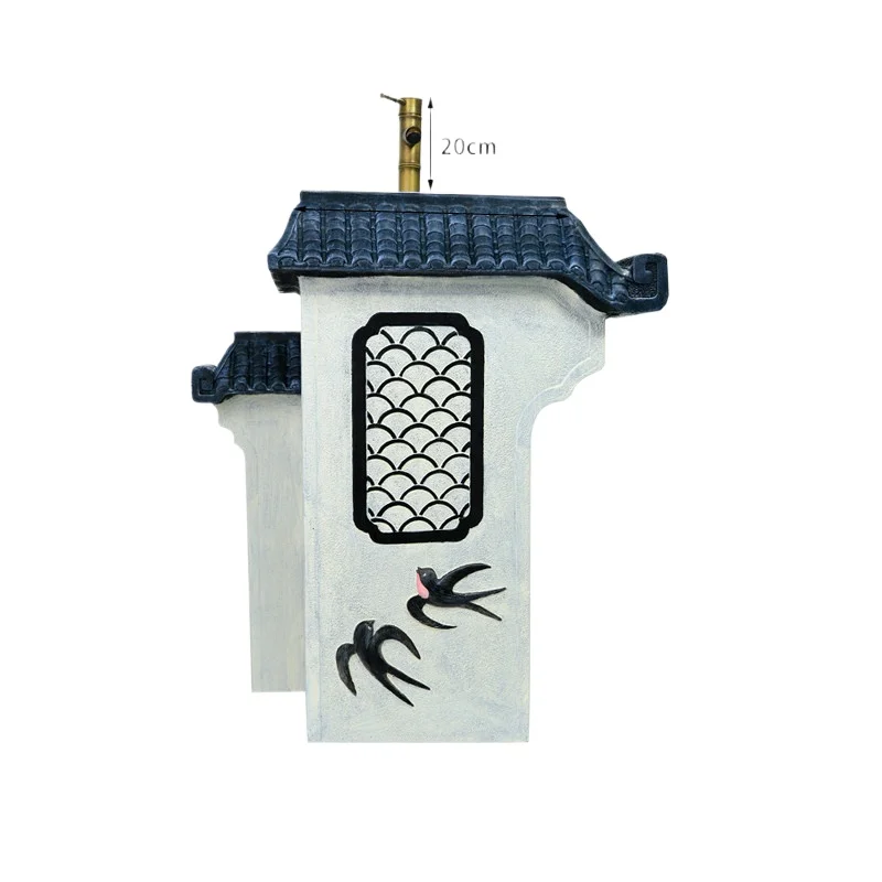 Уличная колонная раковина-умывальник со встроенным отсеком для мытья полов, для балкона, сада, китайского двора
Уличная колонная раковина-умывальник со встроенным отсеком для мытья полов, для балкона, сада, китайского двора