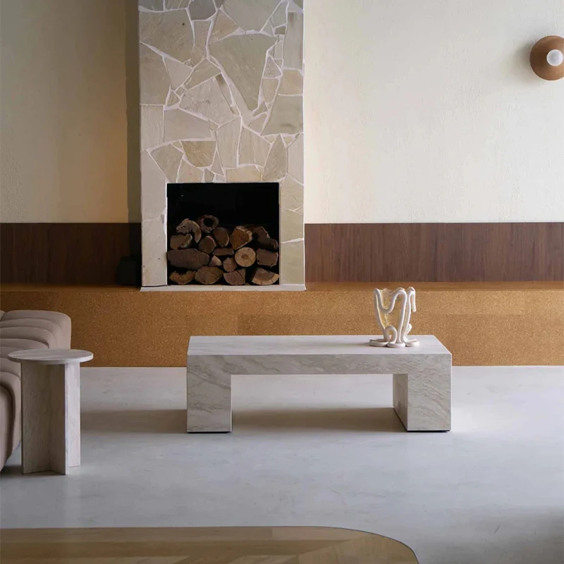 #Elegant Natural Travertine Marble Coffee Table Minimalist Hollow Rectangular Thick Stone Top Luxury Modern Living Room
#Elegant Natural Travertine Marble Coffee Table Minimalist Hollow Rectangular Thick Stone Top Luxury Modern Living Room