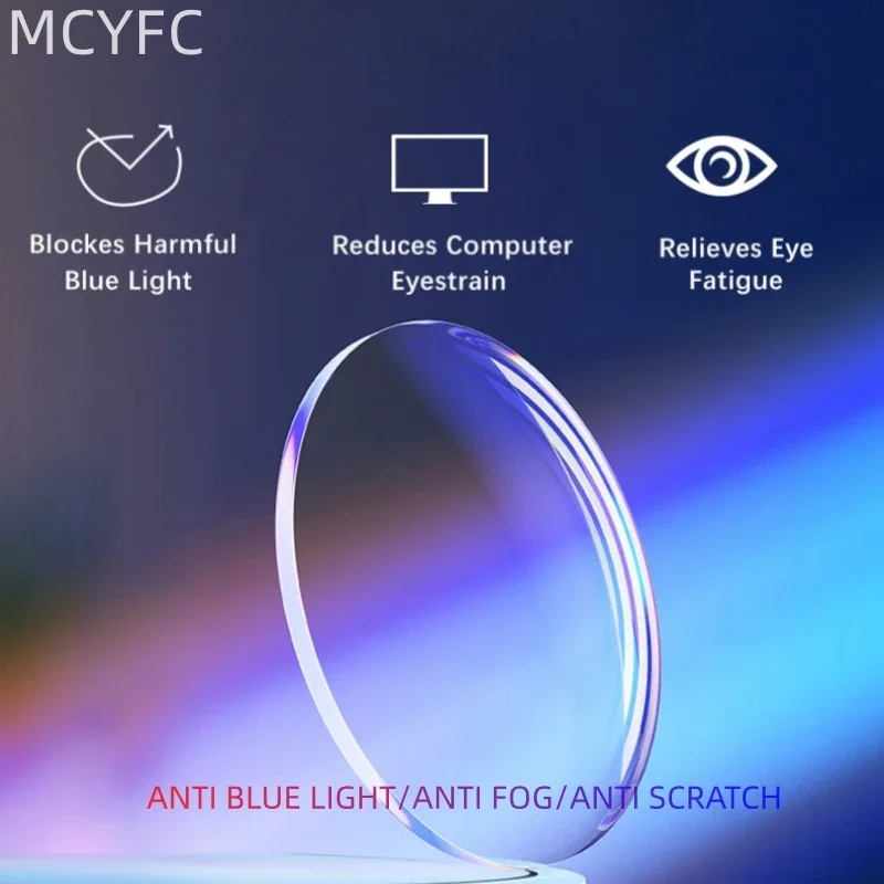 MCYFC High Quality Non-spherical Clear Lens Eyeglasses Anti Blue Light and Anti Fog Optical Single Vision Prescription Lenses
MCYFC High Quality Non-spherical Clear Lens Eyeglasses Anti Blue Light and Anti Fog Optical Single Vision Prescription Lenses