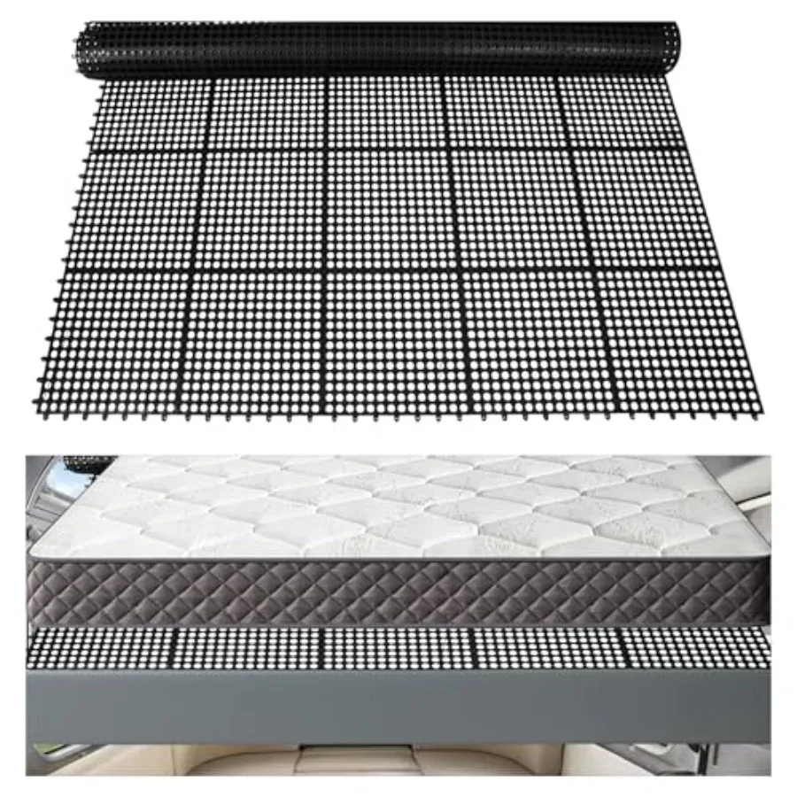Plastic Ventilated Mattress Underlay Pad for RV Boat Camper - 83" L x 59" W Interlocking Modular Design Breathable Mesh RV Unde
Plastic Ventilated Mattress Underlay Pad for RV Boat Camper - 83" L x 59" W Interlocking Modular Design Breathable Mesh RV Unde