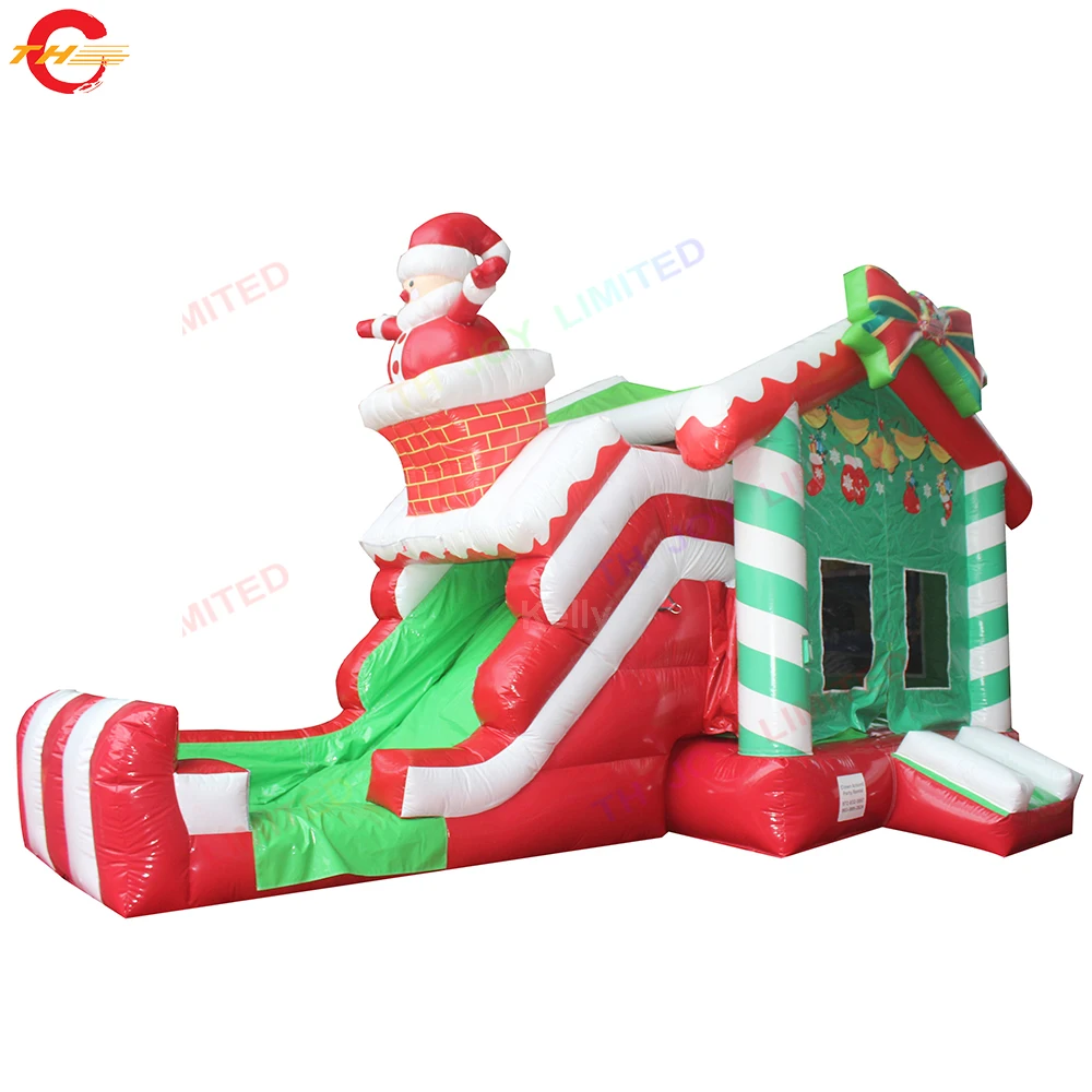 Free Door Shipping 7x4m Christmas Inflatable Bounce House Air Jumper with Slide for Sale
Free Door Shipping 7x4m Christmas Inflatable Bounce House Air Jumper with Slide for Sale
