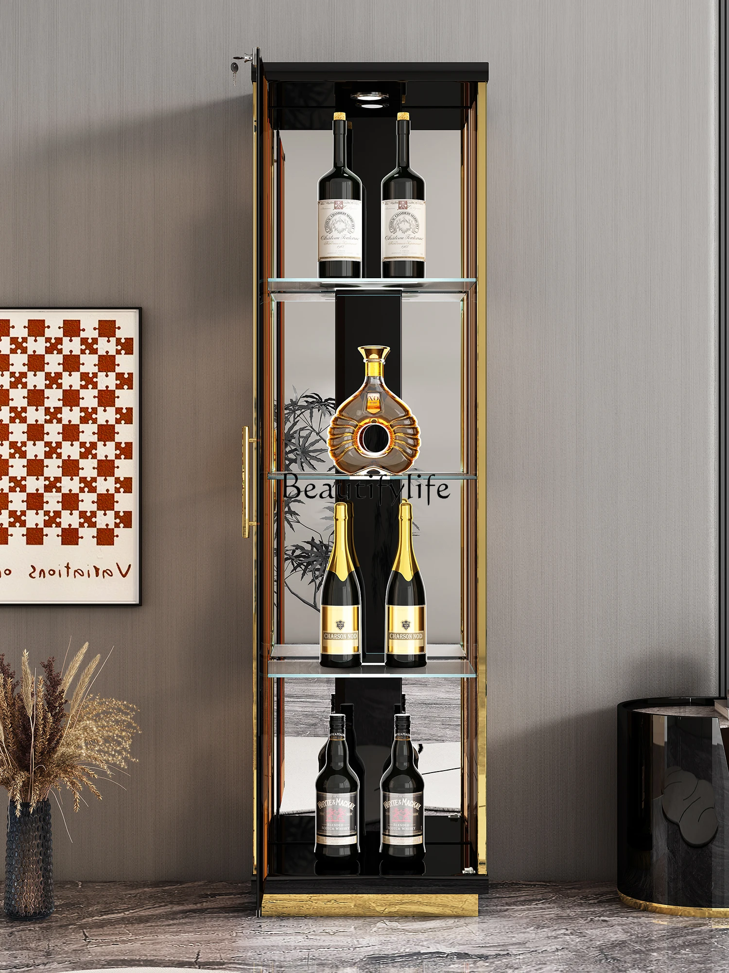 Living Room Light Luxury High-End Wine Cabinet Tempered Glass Door Small Display Wall Storage Cabinet
Living Room Light Luxury High-End Wine Cabinet Tempered Glass Door Small Display Wall Storage Cabinet