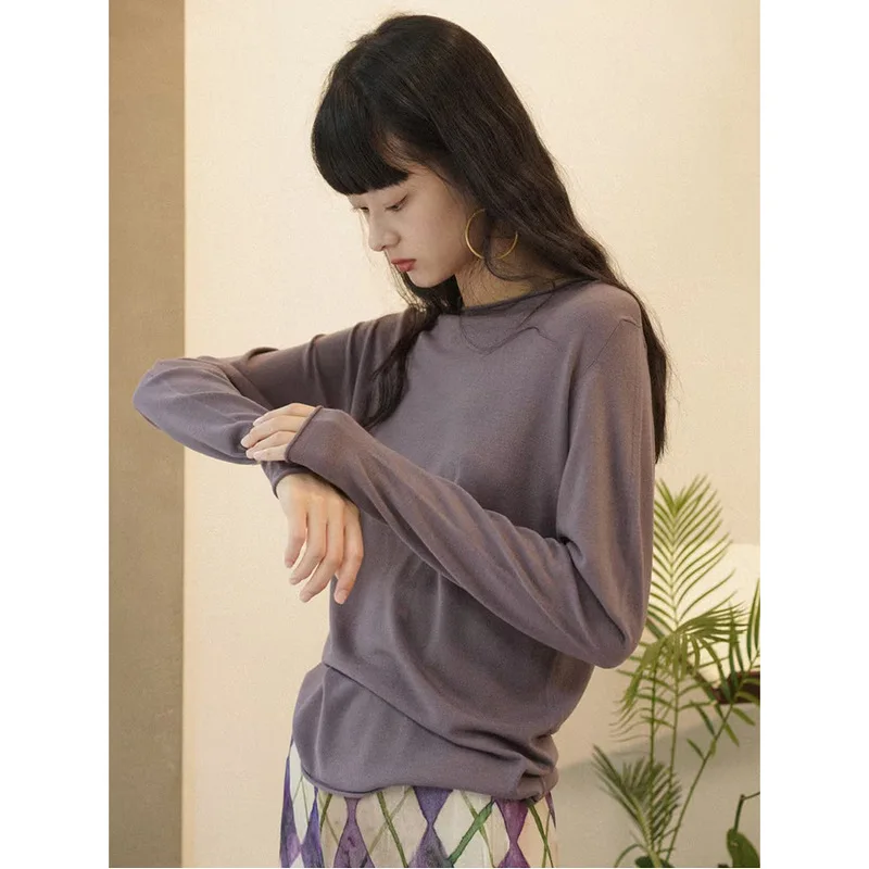 Early Spring New Arrival Women's Wool Knitwear Basic Sle Boting Sweater Ele Sle Ultra-Thin Single-Piece Design
Early Spring New Arrival Women's Wool Knitwear Basic Sle Boting Sweater Ele Sle Ultra-Thin Single-Piece Design