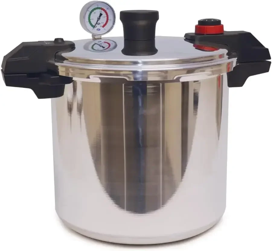 BestsellerPressure Cooker Aluminum Pressure Canner, 22 Quart, 3 PSI Settings, Cookware, Pots and Pans, Large Capacity, Cooling R
BestsellerPressure Cooker Aluminum Pressure Canner, 22 Quart, 3 PSI Settings, Cookware, Pots and Pans, Large Capacity, Cooling R