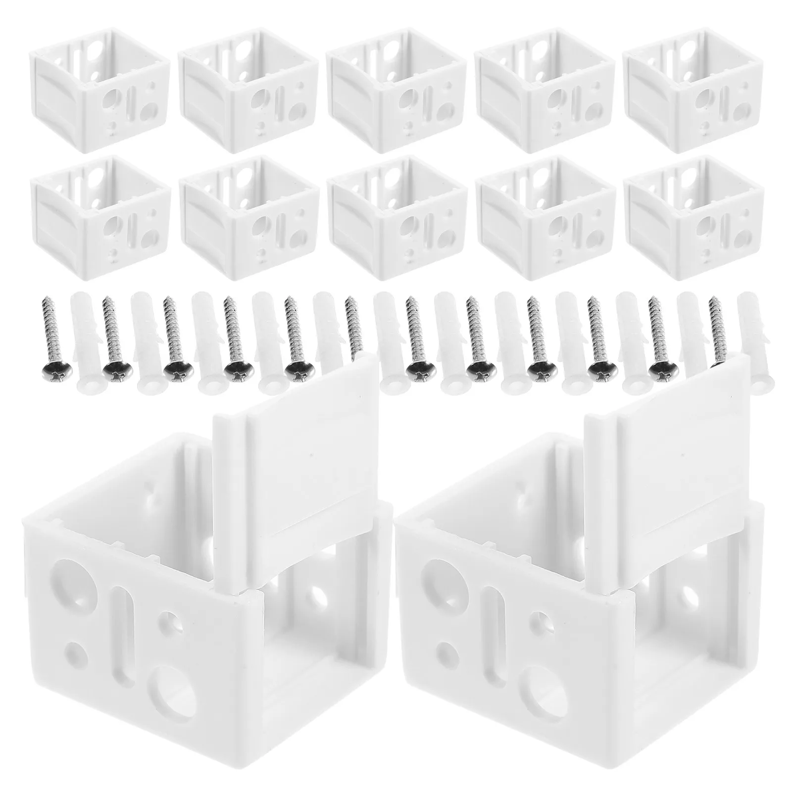 12Set Window Blind End Brackets White Universal Headrail Holders 1 Inch Blind Mounting Kit Stable Support Mini Roller Shade
12Set Window Blind End Brackets White Universal Headrail Holders 1 Inch Blind Mounting Kit Stable Support Mini Roller Shade