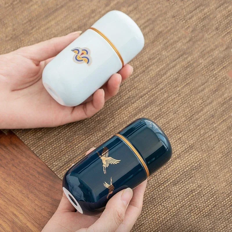 Handmade Ceramic Tea Caddy Travel Portable Tea Cans Airtight Jar Home Candy Coffee Storage Moisture-proof Jar Tea Set Supplies
Handmade Ceramic Tea Caddy Travel Portable Tea Cans Airtight Jar Home Candy Coffee Storage Moisture-proof Jar Tea Set Supplies
