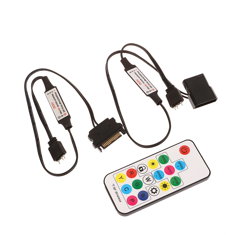 Контроллер SATA Molex RGB 5 В 3-контактный 12 В 4-контактный для корпуса процессора компьютера Крутой вентилятор для WS2812B SK6812 RGB светодиодные ленты
Контроллер SATA Molex RGB 5 В 3-контактный 12 В 4-контактный для корпуса процессора компьютера Крутой вентилятор для WS2812B SK6812 RGB светодиодные ленты