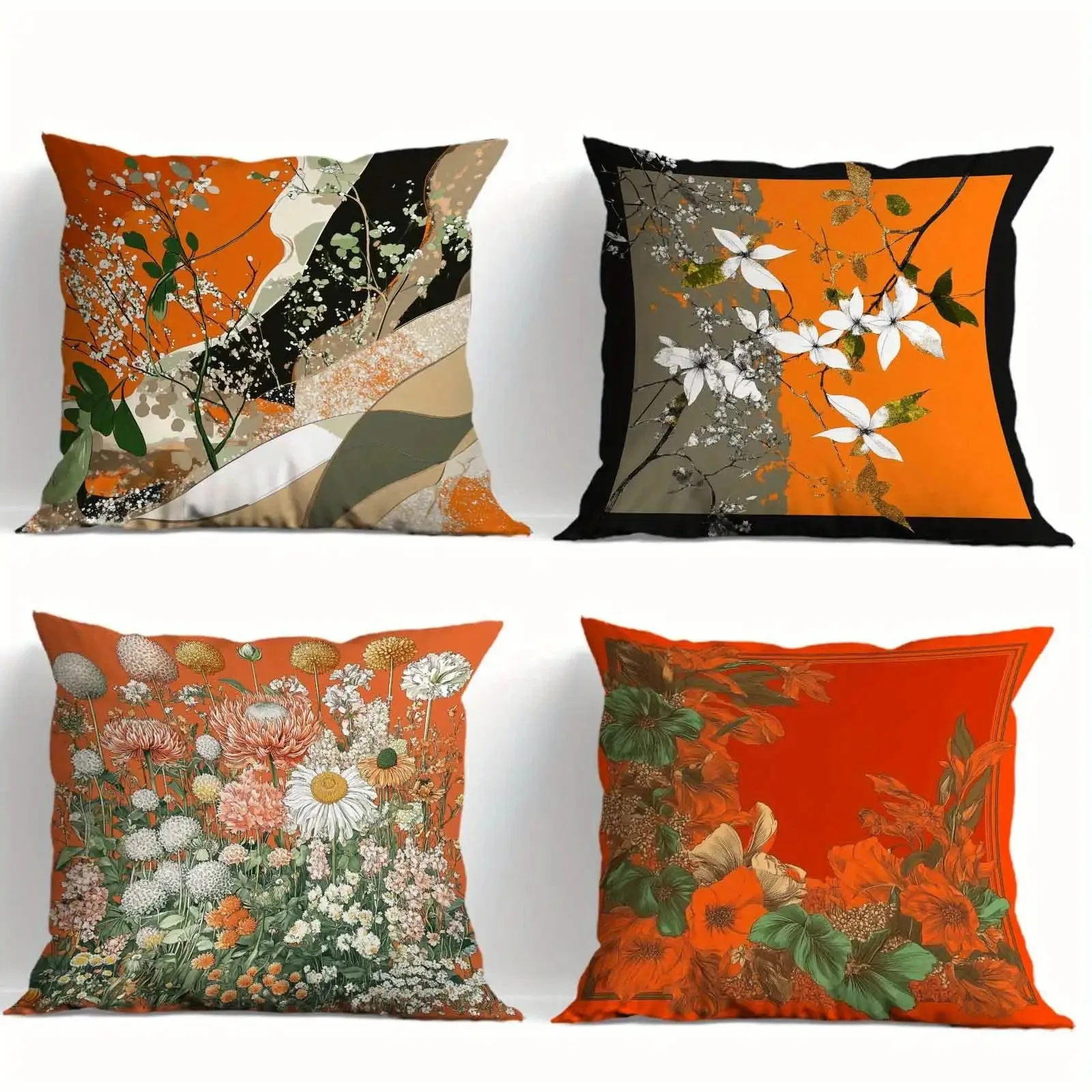 Ярко-оранжевая наволочка с цветочным принтом - современный наволочка с абстрактным и садовым узором для дивана, спальни, гостиной
Ярко-оранжевая наволочка с цветочным принтом - современный наволочка с абстрактным и садовым узором для дивана, спальни, гостиной