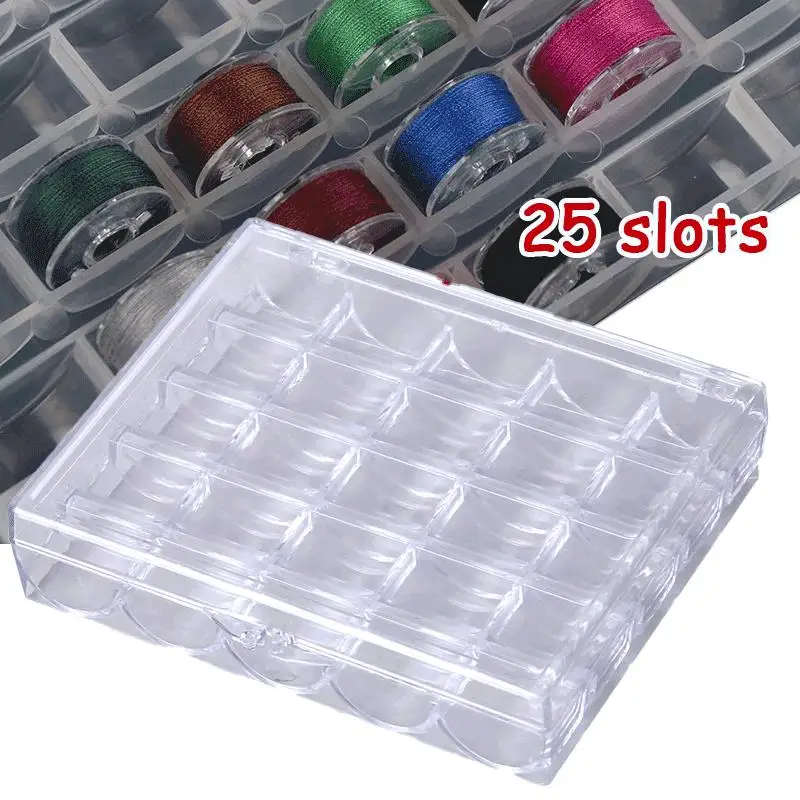 1pc 25 Spools Empty Bobbins Storage Box Sewing Accessories Tools Plastic Sewing Machine Bobbin Case Knitting Needle Organizer
1pc 25 Spools Empty Bobbins Storage Box Sewing Accessories Tools Plastic Sewing Machine Bobbin Case Knitting Needle Organizer