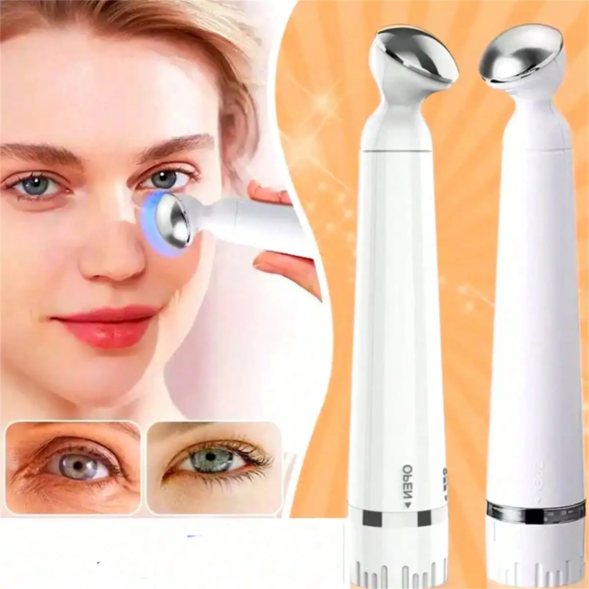 Vibration Eye Massager Eye Beauty Pen Eye Cream Import Device Facial Skin Care Tool for Eye Acupoints Relaxation
Vibration Eye Massager Eye Beauty Pen Eye Cream Import Device Facial Skin Care Tool for Eye Acupoints Relaxation