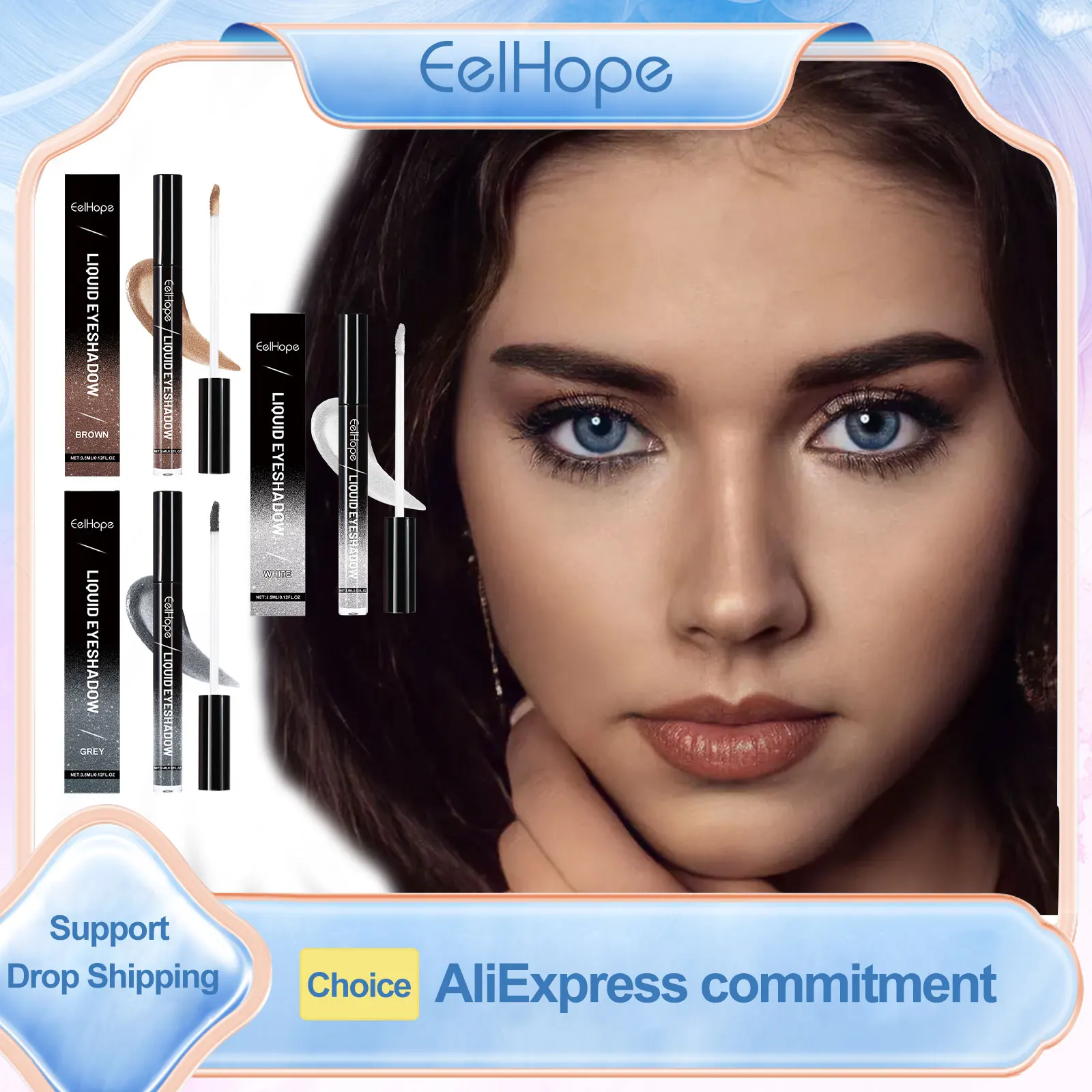 Eelhope Liquid Glitter Eyeshadow Long Lasting Waterproof Smokey Eyes Cosmetics Diamond Metallic Glitter Shiny Eyeshadow 3.5ml
Eelhope Liquid Glitter Eyeshadow Long Lasting Waterproof Smokey Eyes Cosmetics Diamond Metallic Glitter Shiny Eyeshadow 3.5ml