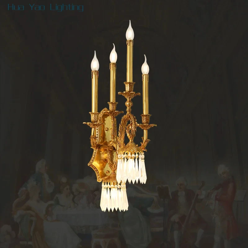 High End European Classical French Brass Wall Lamp, Candle Style For Villa Living Room, Dining And Kitchen
High End European Classical French Brass Wall Lamp, Candle Style For Villa Living Room, Dining And Kitchen