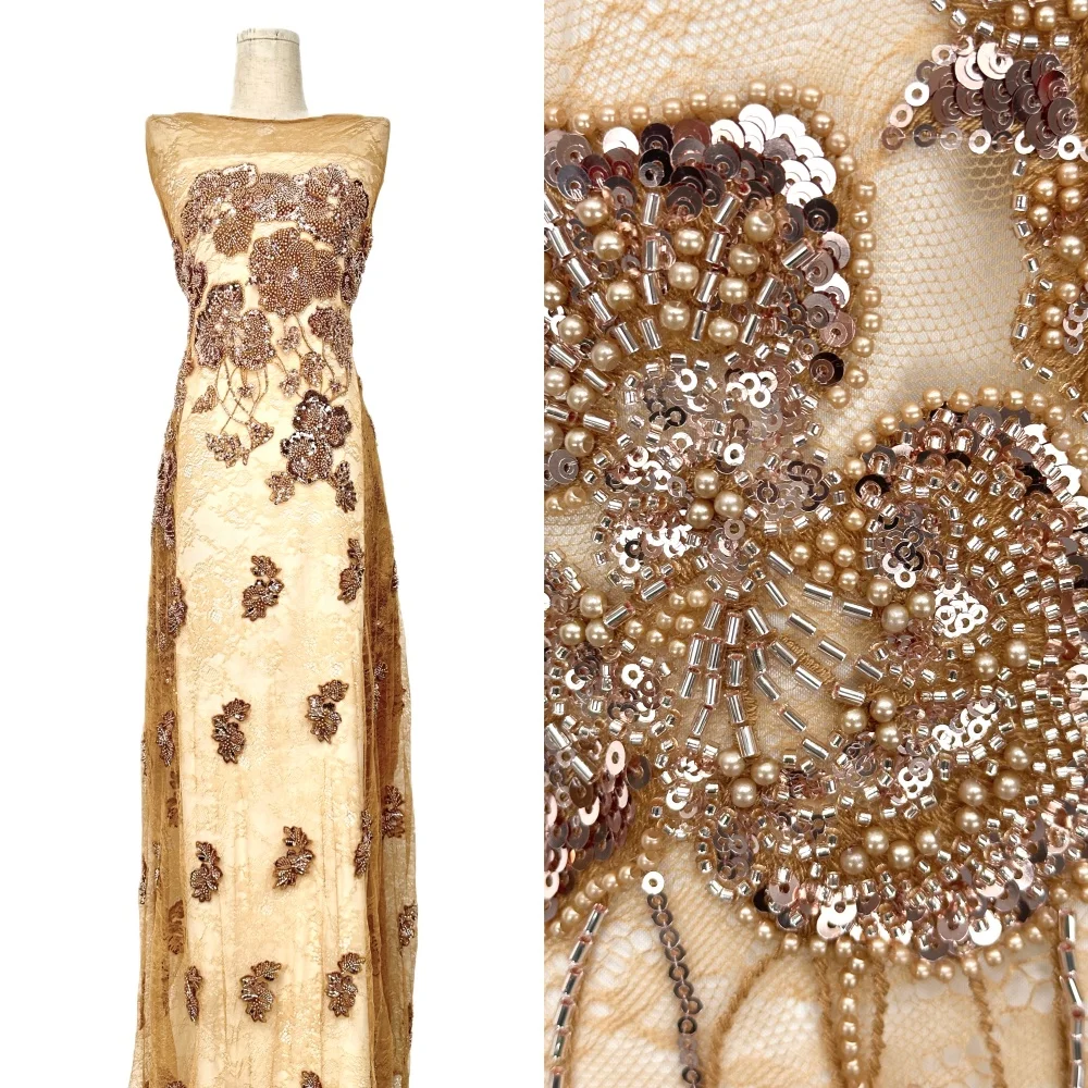 Luxury African Groom High-Quality Nigerian Lace Fabric 2026 French Tulle with Sequins Embroidery Beads for Women's Party Dress
Luxury African Groom High-Quality Nigerian Lace Fabric 2026 French Tulle with Sequins Embroidery Beads for Women's Party Dress