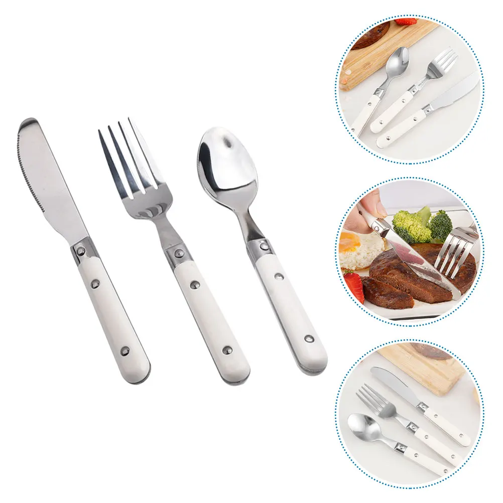 3 Pcs Kids Stainless Steel Cutlery Set Toddler Fork Spoon Knife Children Utensils Baby Dining Safe Durable Easy Clean Infant
3 Pcs Kids Stainless Steel Cutlery Set Toddler Fork Spoon Knife Children Utensils Baby Dining Safe Durable Easy Clean Infant
