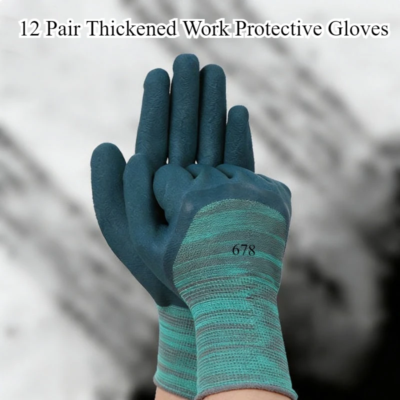 12Pair Thickened Work Home Protective Gloves Tire Rubber Wear-resistant Breathable Gloves Anti Slip Protection Construction Site
12Pair Thickened Work Home Protective Gloves Tire Rubber Wear-resistant Breathable Gloves Anti Slip Protection Construction Site