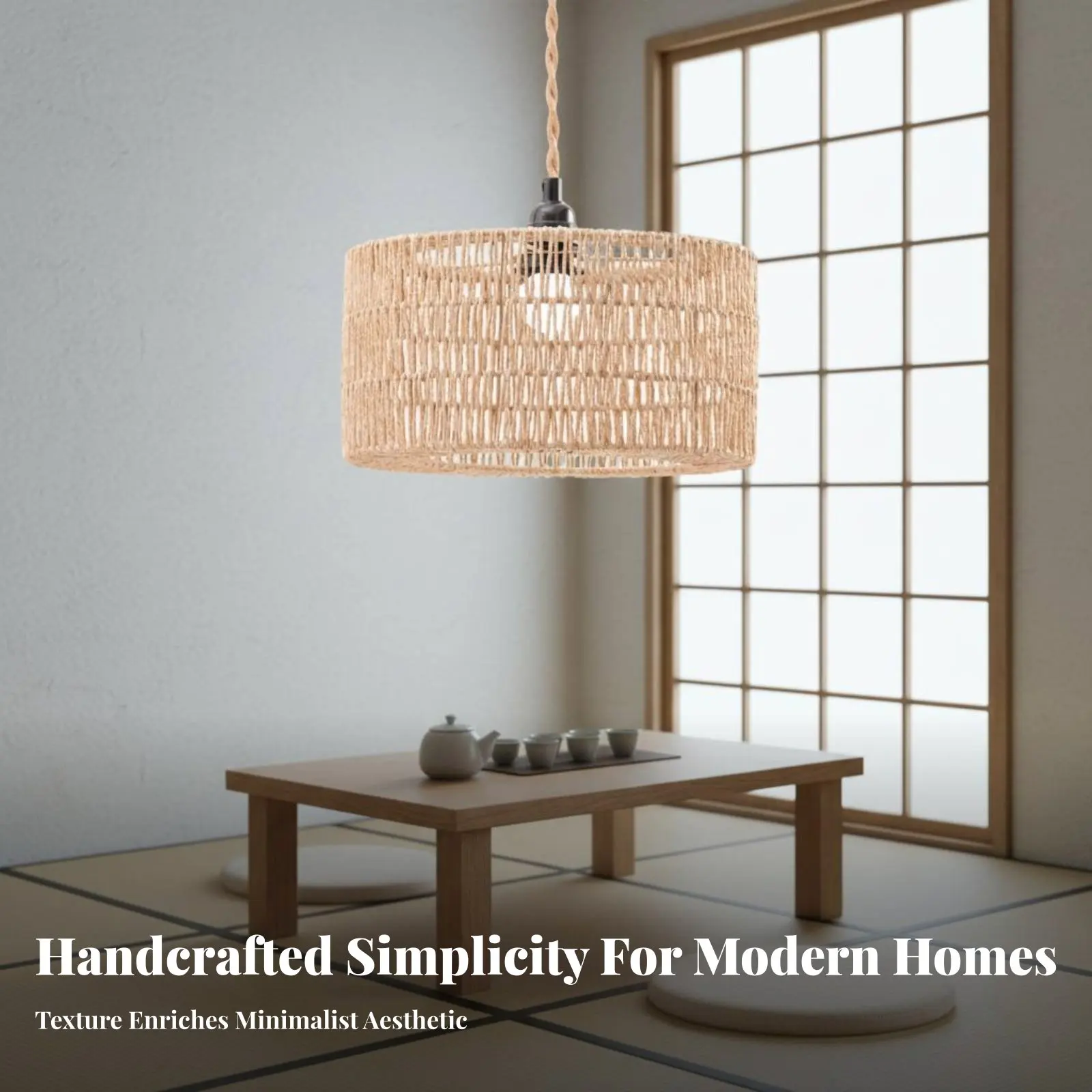 Woven Paper Lampshade Handwoven Japanese Design Lamp Cover Japandi Design Lamp Cover Creative Decoration Woven Lampshade for Bar
Woven Paper Lampshade Handwoven Japanese Design Lamp Cover Japandi Design Lamp Cover Creative Decoration Woven Lampshade for Bar