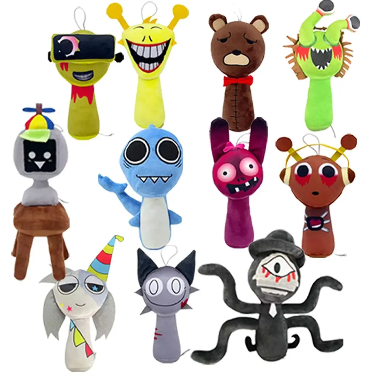 Плюшевые игрушки Sprunki, мягкие куклы Incredibox, игра, мультяшная подушка, мягкие животные, детский подарок на день рождения, рождественские подарки для мальчиков и девочек
Плюшевые игрушки Sprunki, мягкие куклы Incredibox, игра, мультяшная подушка, мягкие животные, детский подарок на день рождения, рождественские подарки для мальчиков и девочек