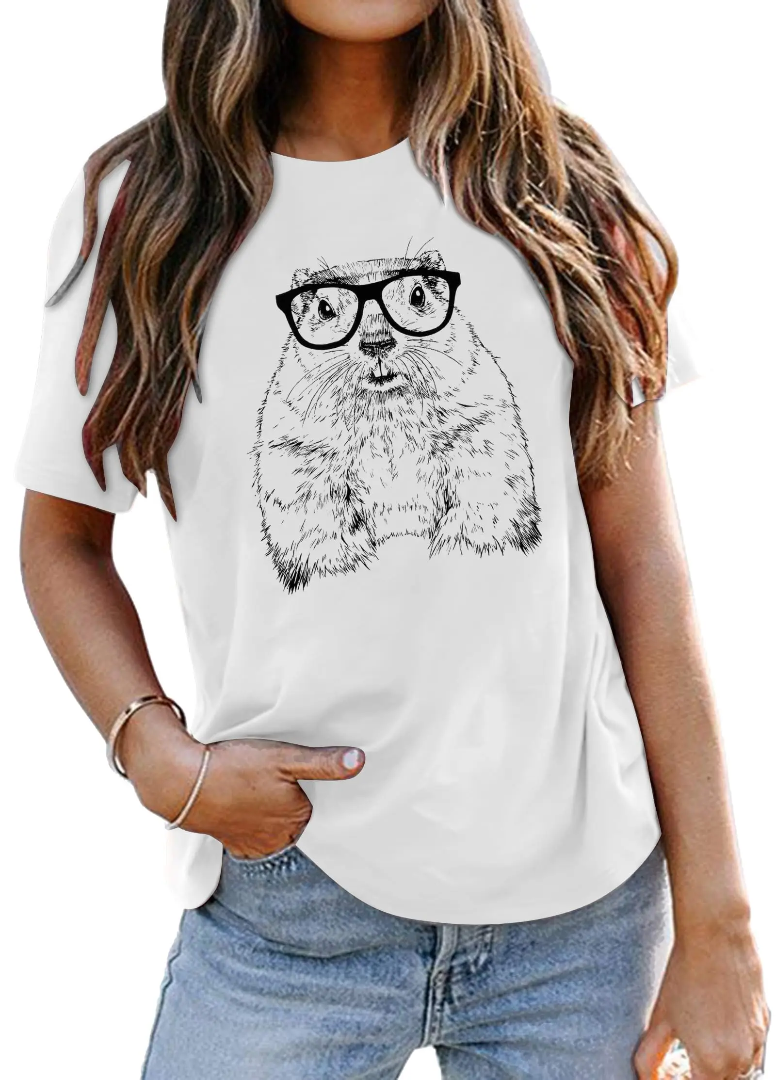 Groundhog Shirt Women Groundhog Day T Shirt Funny Nerdy Glasses Groundhog Graphic Tee Hipster Animal Short Sleeve Tops Blue
Groundhog Shirt Women Groundhog Day T Shirt Funny Nerdy Glasses Groundhog Graphic Tee Hipster Animal Short Sleeve Tops Blue