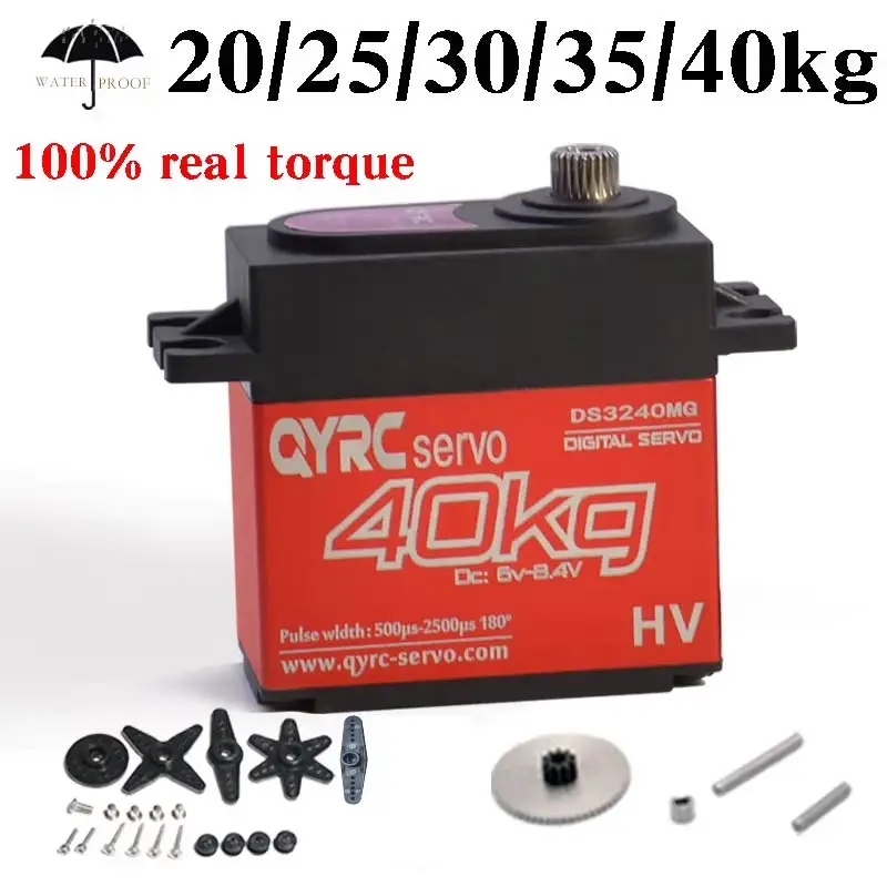 Waterproof 20kg 25kg 30kg 35kg 40kg Digital Servo Large Torque Motor Metal Gear Baja 1/8 Scale RC Crawler Car Helicop Accessori
Waterproof 20kg 25kg 30kg 35kg 40kg Digital Servo Large Torque Motor Metal Gear Baja 1/8 Scale RC Crawler Car Helicop Accessori