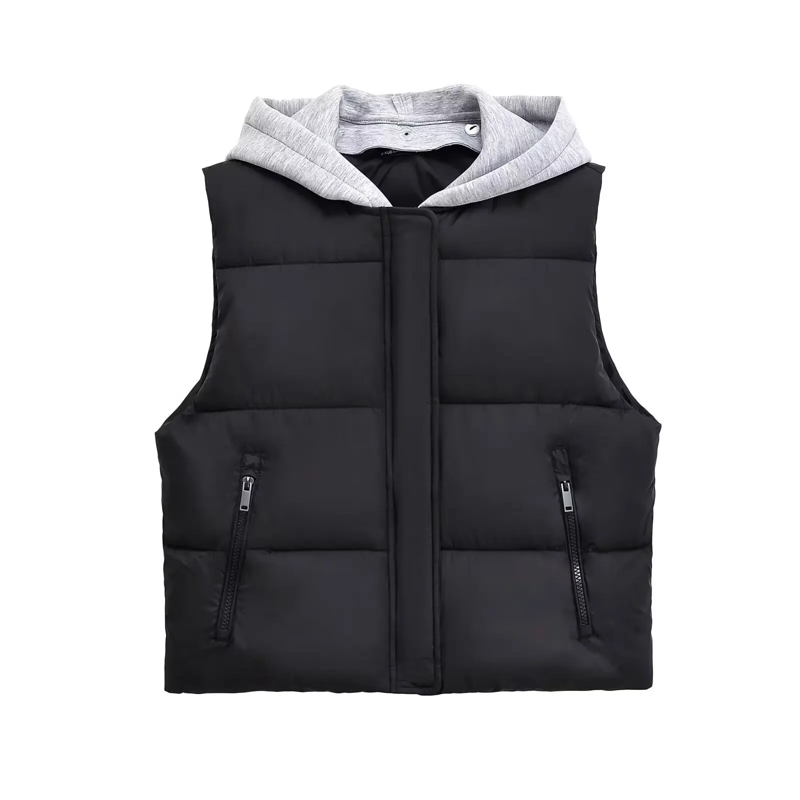 PB&ZA women's 2024 autumn and winter new item hooded splicing cotton vest zipper sleeveless short cotton jacket jacket jacket
PB&ZA women's 2024 autumn and winter new item hooded splicing cotton vest zipper sleeveless short cotton jacket jacket jacket