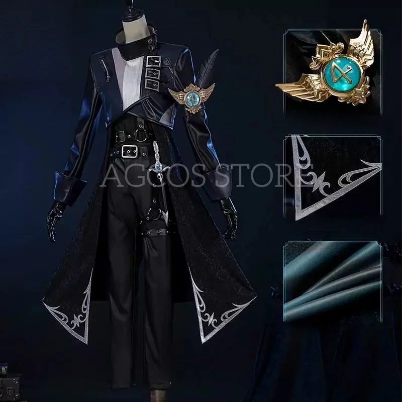 Костюм для косплея AGCOS Identity Ⅴ DM The Dark Wanderer, мужской наряд для Хэллоуина, черный костюм для косплея по игре Identity
Костюм для косплея AGCOS Identity Ⅴ DM The Dark Wanderer, мужской наряд для Хэллоуина, черный костюм для косплея по игре Identity
