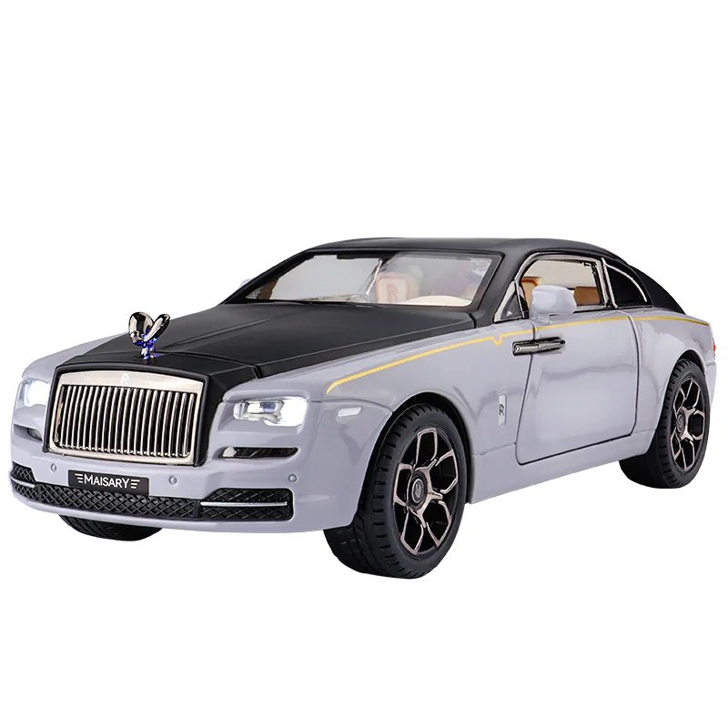 Модель автомобиля Rolls Royce Wraith Mansory 1:24 из сплава - Литой металлический люксовый купе с звуком и светом - Игрушечная машинка с функцией отката назад
Модель автомобиля Rolls Royce Wraith Mansory 1:24 из сплава - Литой металлический люксовый купе с звуком и светом - Игрушечная машинка с функцией отката назад