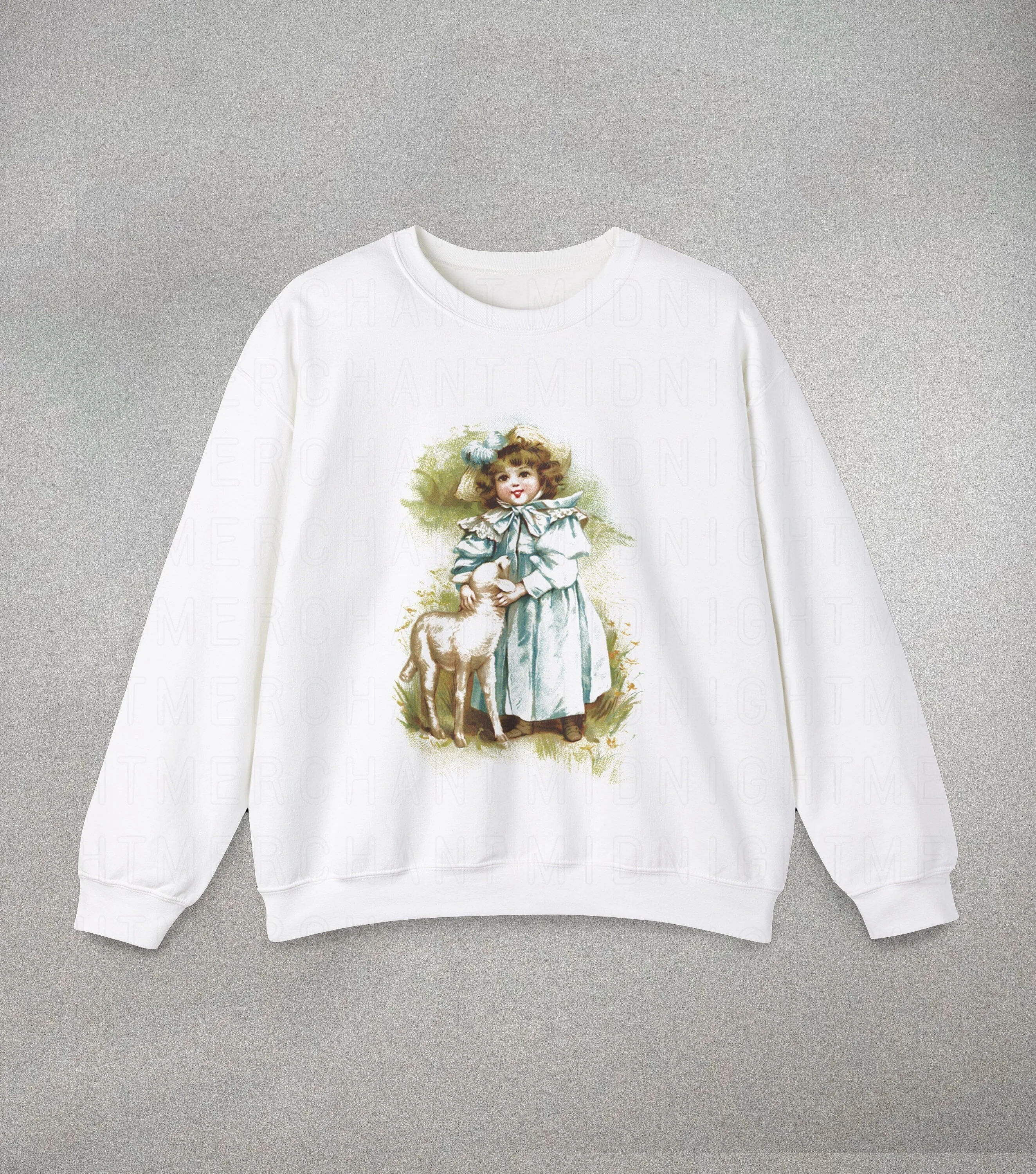 Autumn and Winter Style Vintage - Inspired Little Girl with Lamb Graphic Cotton Crew Neck Sweatshirt Versatile and Loose
Autumn and Winter Style Vintage - Inspired Little Girl with Lamb Graphic Cotton Crew Neck Sweatshirt Versatile and Loose