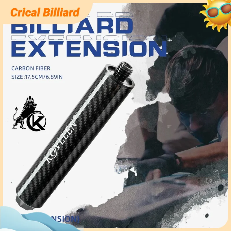 KONLLEN Orginal 6" Pool Cue Extension Carbon Fiber Extension with Bumper for KONLLEN Cues Billiards Accessories
KONLLEN Orginal 6" Pool Cue Extension Carbon Fiber Extension with Bumper for KONLLEN Cues Billiards Accessories