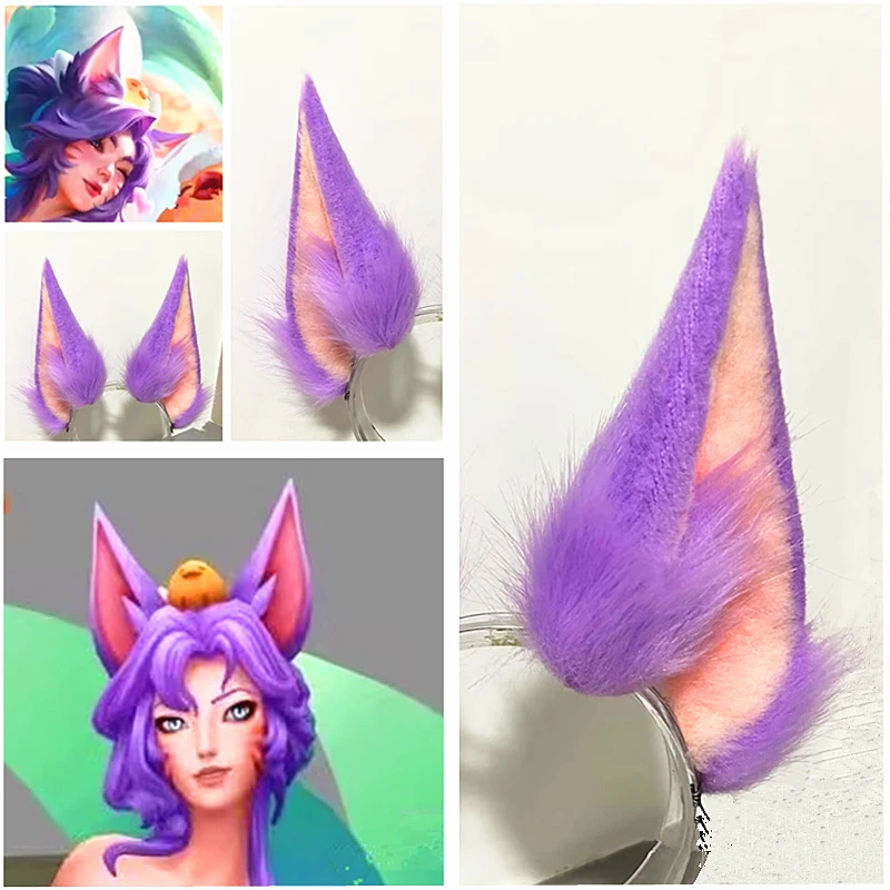 Handmade League of Legends Hot Springs Spirit Lotus Ahri Nine Tails Demon Fox Anime Cosplay Headwear Ears Halloween Custom Made
Handmade League of Legends Hot Springs Spirit Lotus Ahri Nine Tails Demon Fox Anime Cosplay Headwear Ears Halloween Custom Made