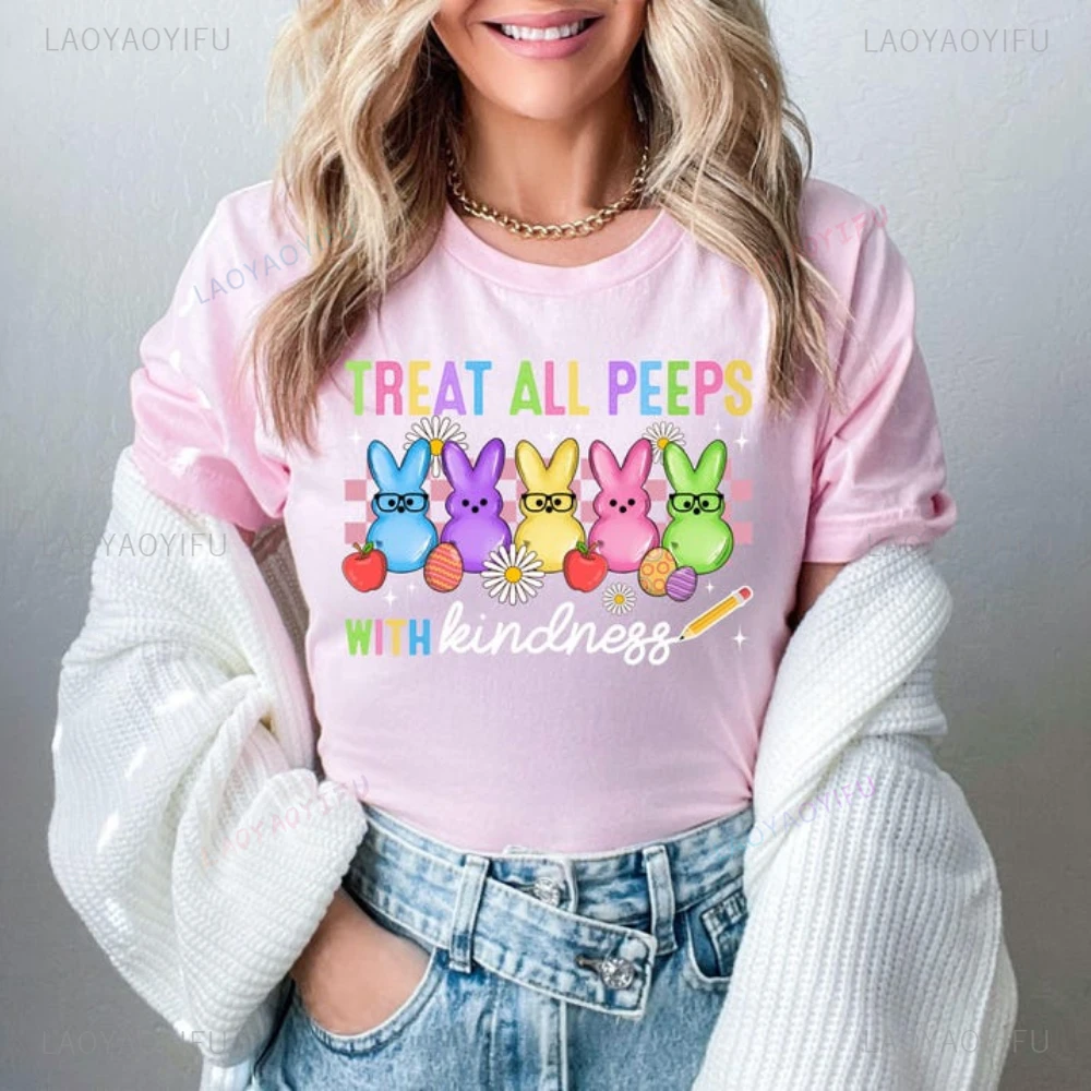 Treat All Peeps with Kindness Shirt Cute Teacher Easter Shirt Bunny Tee Easter Gift for Teachers Teacher Spring Outfit
Treat All Peeps with Kindness Shirt Cute Teacher Easter Shirt Bunny Tee Easter Gift for Teachers Teacher Spring Outfit