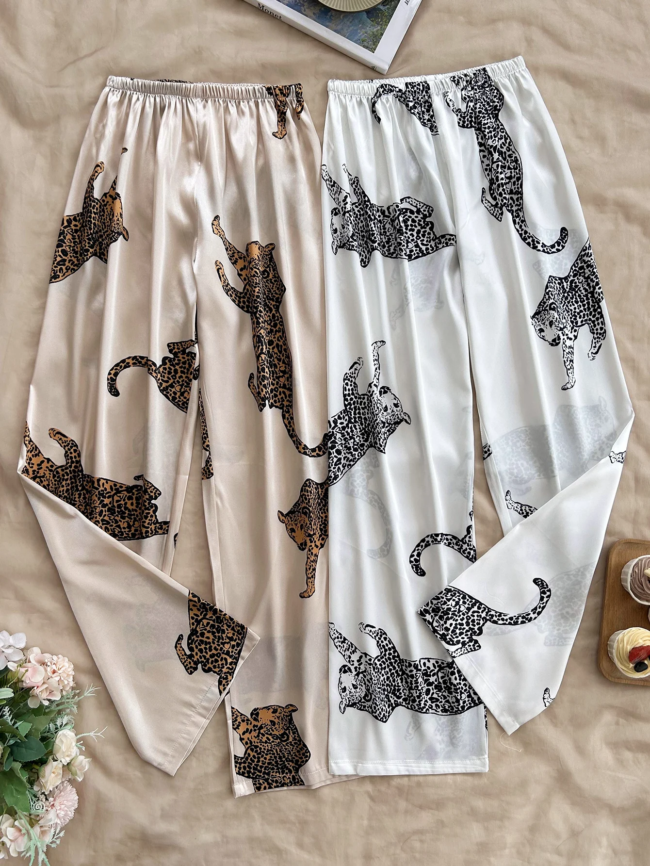 Женские брюки свободного кроя с леопардовым принтом, состоящие из 2 предметов, с эластичной резинкой на талии, удобная одежда для отдыха и повседневная одежда для женщин
Женские брюки свободного кроя с леопардовым принтом, состоящие из 2 предметов, с эластичной резинкой на талии, удобная одежда для отдыха и повседневная одежда для женщин