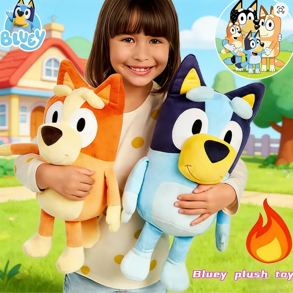 Милые плюшевые игрушки Bluey и Bingo, мягкие мультяшные собачки, подарки для детей на день рождения и Рождество
Милые плюшевые игрушки Bluey и Bingo, мягкие мультяшные собачки, подарки для детей на день рождения и Рождество