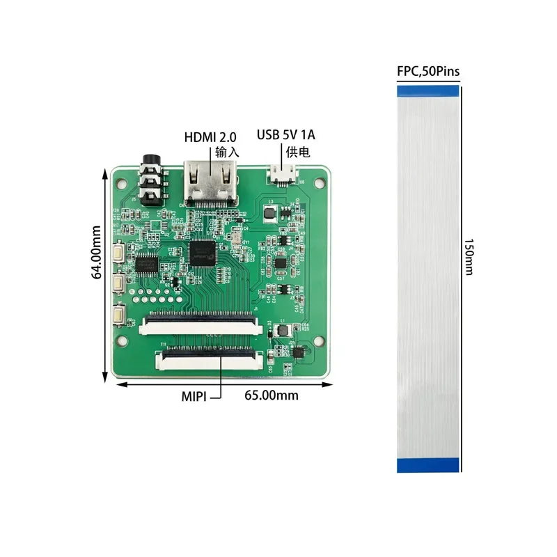 10.3 inch 7680 * 4320 high definition 8K MONO black and white screen plus HDMI to MIPI driver board support computer LC
10.3 inch 7680 * 4320 high definition 8K MONO black and white screen plus HDMI to MIPI driver board support computer LC