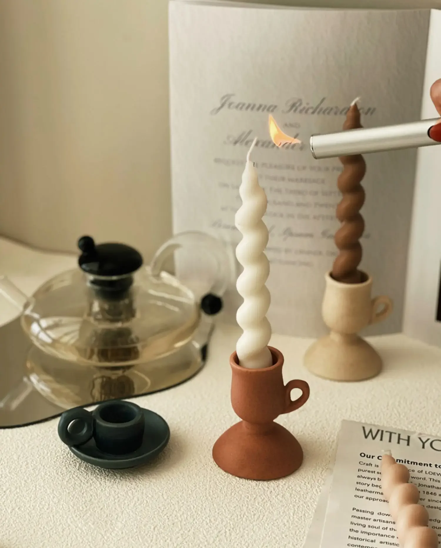 Vintage Mini Candlestick Nordic Ins Colored Coarse Ceramic Candleholder Ceramic Home Decor Shooting Prop
Vintage Mini Candlestick Nordic Ins Colored Coarse Ceramic Candleholder Ceramic Home Decor Shooting Prop