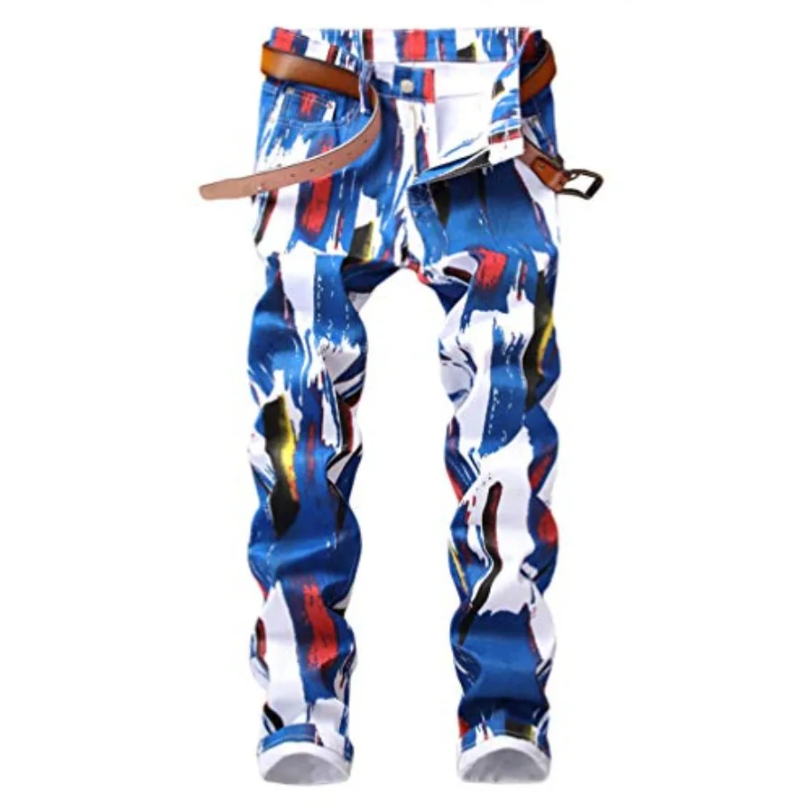 Men's Casual Printed Jeans Skinny Denim Pants
Men's Casual Printed Jeans Skinny Denim Pants